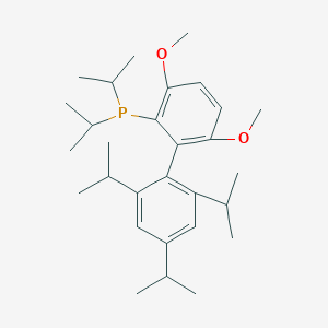 molecular formula C29H45O2P B12882441 Diisopropyl(2',4',6'-triisopropyl-3,6-dimethoxy-[1,1'-biphenyl]-2-yl)phosphine 