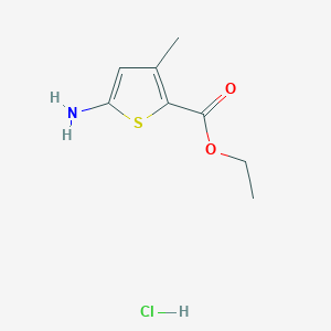 molecular formula C8H12ClNO2S B1288252 Ethyl 5-amino-3-methylthiophene-2-carboxylate hydrochloride CAS No. 41940-43-6