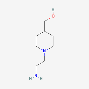 molecular formula C8H18N2O B1288255 [1-(2-Aminoethyl)piperidin-4-yl]methanol CAS No. 129999-62-8