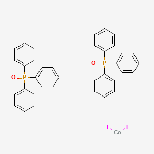 molecular formula C36H30CoI2O2P2 B12882572 Diiodobis(triphenylphosphine oxide)cobalt 