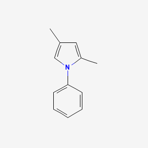 molecular formula C12H13N B12882669 2,4-Dimethyl-1-phenylpyrrole CAS No. 50691-37-7