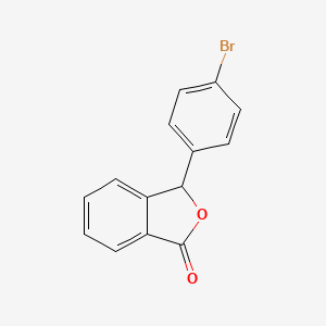 molecular formula C14H9BrO2 B12882732 1(3H)-Isobenzofuranone, 3-(4-bromophenyl)- CAS No. 25933-36-2