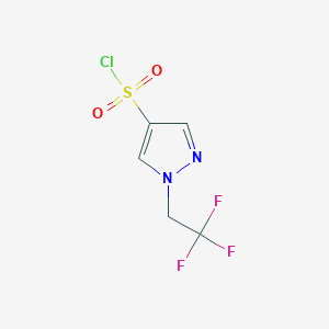molecular formula C5H4ClF3N2O2S B1288274 1-(2,2,2-trifluoroethyl)-1H-pyrazole-4-sulfonyl chloride CAS No. 1006487-19-9