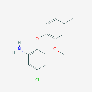 5-Chloro-2-(2-methoxy-4-methylphenoxy)aniline
