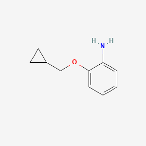molecular formula C10H13NO B1288283 2-(Cyclopropylmethoxy)aniline CAS No. 89523-17-1