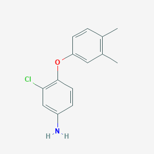 molecular formula C14H14ClNO B1288284 3-Chloro-4-(3,4-dimethylphenoxy)aniline CAS No. 84865-95-2
