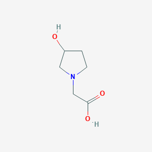 molecular formula C6H11NO3 B1288292 (3-Hydroxypyrrolidin-1-yl)acetic acid CAS No. 258530-57-3