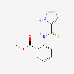molecular formula C13H12N2O2S B12882989 methyl 2-(1H-pyrrole-2-carbothioylamino)benzoate CAS No. 89812-71-5