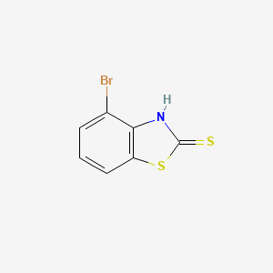 molecular formula C7H4BrNS2 B1288300 4-Bromo-2-mercaptobenzothiazole CAS No. 1083181-41-2
