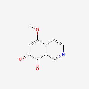 molecular formula C10H7NO3 B12883146 5-Methoxy-7,8-dihydroisoquinoline-7,8-dione CAS No. 86433-70-7