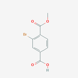 molecular formula C9H7BrO4 B1288315 3-Bromo-4-(methoxycarbonyl)benzoic acid CAS No. 264272-63-1