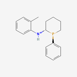 molecular formula C18H22NP B12883168 (1S,2S)-1-Phenyl-N-(o-tolyl)phosphinan-2-amine 