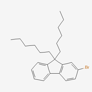 molecular formula C25H33B B1288317 2-bromo-9,9-dihexyl-9H-fluorene CAS No. 226070-05-9