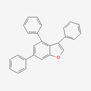 molecular formula C26H18O B12883217 3,4,6-Triphenylbenzofuran CAS No. 197359-72-1