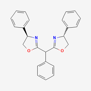 molecular formula C25H22N2O2 B12883236 (4R,4'R)-2,2'-(Phenylmethylene)bis(4-phenyl-4,5-dihydrooxazole) 