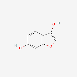 molecular formula C8H6O3 B12883238 Benzofuran-3,6-diol CAS No. 572916-04-2