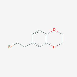 molecular formula C10H11BrO2 B1288339 6-(2-Bromoethyl)-2,3-dihydro-1,4-benzodioxine CAS No. 127264-10-2