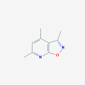 molecular formula C9H10N2O B12883428 3,4,6-Trimethylisoxazolo[5,4-b]pyridine 