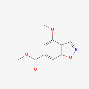 molecular formula C10H9NO4 B12883467 Methyl 4-methoxybenzo[d]isoxazole-6-carboxylate 