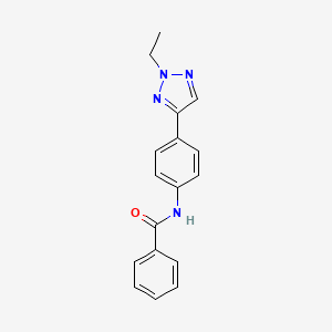 molecular formula C17H16N4O B12883477 N-(4-(2-Ethyl-2H-1,2,3-triazol-4-yl)phenyl)benzamide CAS No. 89221-06-7
