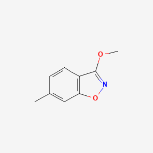 molecular formula C9H9NO2 B12883512 3-Methoxy-6-methylbenzo[d]isoxazole 