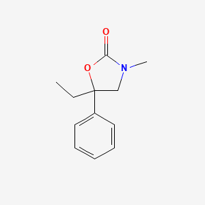 molecular formula C12H15NO2 B12883583 5-Ethyl-3-methyl-5-phenyloxazolidin-2-one 