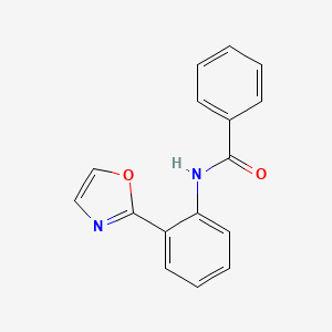 molecular formula C16H12N2O2 B12883605 N-[2-(1,3-Oxazol-2-yl)phenyl]benzamide CAS No. 161987-02-6