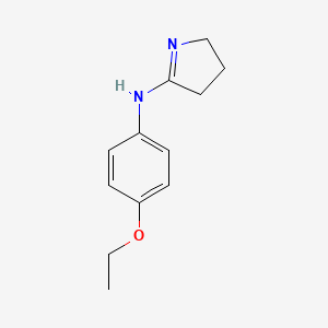 molecular formula C12H16N2O B12883667 N-(4-ethoxyphenyl)-3,4-dihydro-2H-pyrrol-5-amine 