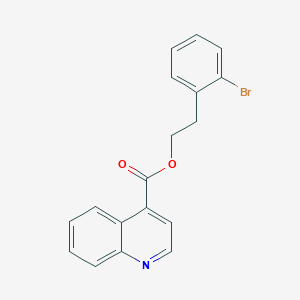 molecular formula C18H14BrNO2 B12883691 2-Bromophenethyl quinoline-4-carboxylate 