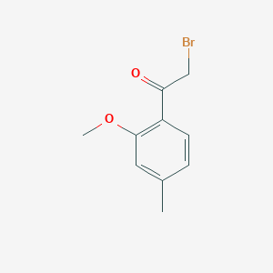 molecular formula C10H11BrO2 B128837 2-溴-1-(2-甲氧基-4-甲基苯基)乙酮 CAS No. 145964-98-3
