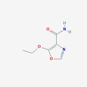 molecular formula C6H8N2O3 B12883797 5-Ethoxyoxazole-4-carboxamide 