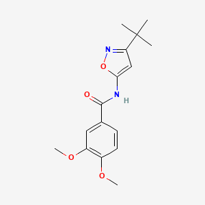 molecular formula C16H20N2O4 B12883811 N-(3-tert-Butyl-1,2-oxazol-5-yl)-3,4-dimethoxybenzamide CAS No. 82558-95-0