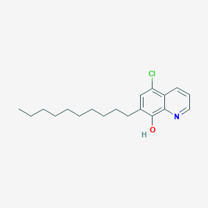 molecular formula C19H26ClNO B12883998 5-Chloro-7-decylquinolin-8-OL CAS No. 88559-42-6