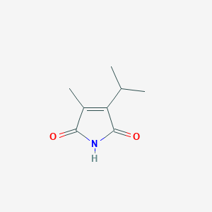 molecular formula C8H11NO2 B12884034 3-Isopropyl-4-methyl-1H-pyrrole-2,5-dione 