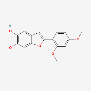 molecular formula C17H16O5 B12884066 Methylsainfuran CAS No. 94190-37-1