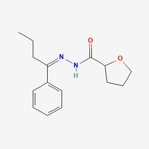 molecular formula C15H20N2O2 B12884121 N'-(1-Phenylbutylidene)tetrahydrofuran-2-carbohydrazide CAS No. 60943-75-1