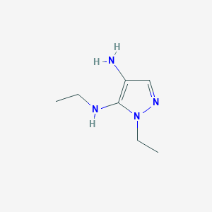 molecular formula C7H14N4 B12884144 N5,1-Diethyl-1H-pyrazole-4,5-diamine 
