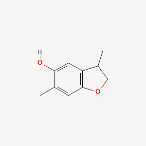 molecular formula C10H12O2 B12884176 5-Benzofuranol, 2,3-dihydro-3,6-dimethyl- CAS No. 111950-57-3