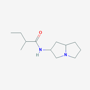 molecular formula C12H22N2O B12884229 N-(Hexahydro-1H-pyrrolizin-2-yl)-2-methylbutanamide CAS No. 2072-58-4