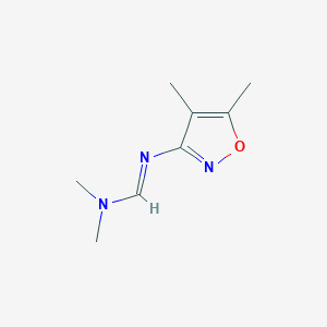 molecular formula C8H13N3O B12884248 N'-(4,5-Dimethylisoxazol-3-yl)-N,N-dimethylformimidamide 
