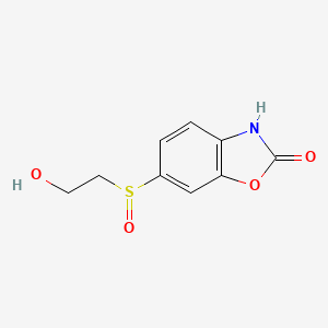 molecular formula C9H9NO4S B12884310 6-(2-Hydroxyethanesulfinyl)-1,3-benzoxazol-2(3H)-one CAS No. 289499-48-5