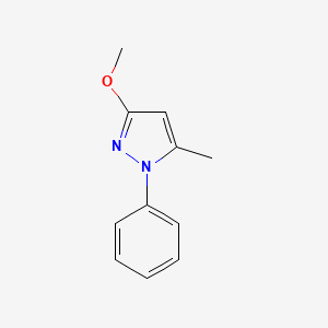 molecular formula C11H12N2O B12884325 3-methoxy-5-methyl-1-phenyl-1H-pyrazole CAS No. 1013-38-3