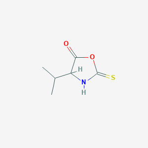 molecular formula C6H9NO2S B12884456 4-Isopropyl-2-thioxooxazolidin-5-one 