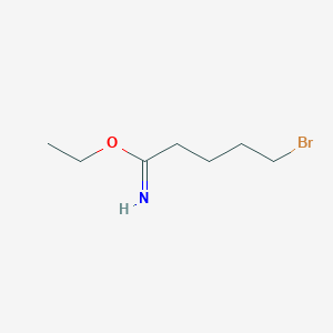 molecular formula C7H14BrNO B1288446 Ethyl 5-bromopentanimidate CAS No. 792861-69-9