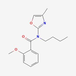 molecular formula C16H20N2O3 B12884519 N-Butyl-2-methoxy-N-(4-methyl-1,3-oxazol-2-yl)benzamide CAS No. 57067-86-4
