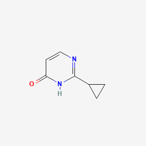 molecular formula C7H8N2O B1288454 2-Cyclopropylpyrimidin-4-ol CAS No. 74649-06-2