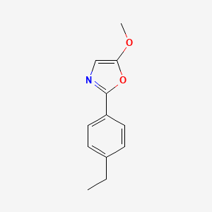 molecular formula C12H13NO2 B12884542 2-(4-Ethylphenyl)-5-methoxyoxazole 