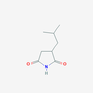 molecular formula C8H13NO2 B12884613 3-Isobutylpyrrolidine-2,5-dione CAS No. 164597-78-8
