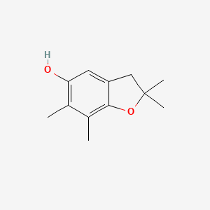 molecular formula C12H16O2 B12884652 2,2,6,7-Tetramethyl-2,3-dihydrobenzofuran-5-ol CAS No. 26172-18-9
