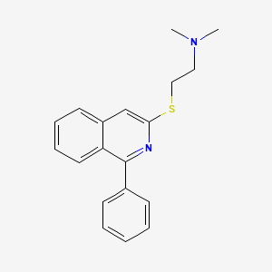 molecular formula C19H20N2S B12884832 N,N-Dimethyl-2-[(1-phenylisoquinolin-3-yl)sulfanyl]ethan-1-amine CAS No. 89721-27-7